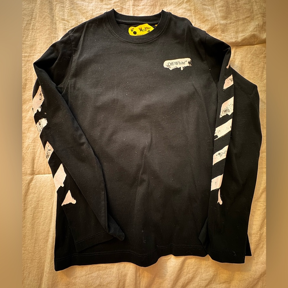 Kids Off-White Black Graphic Tee